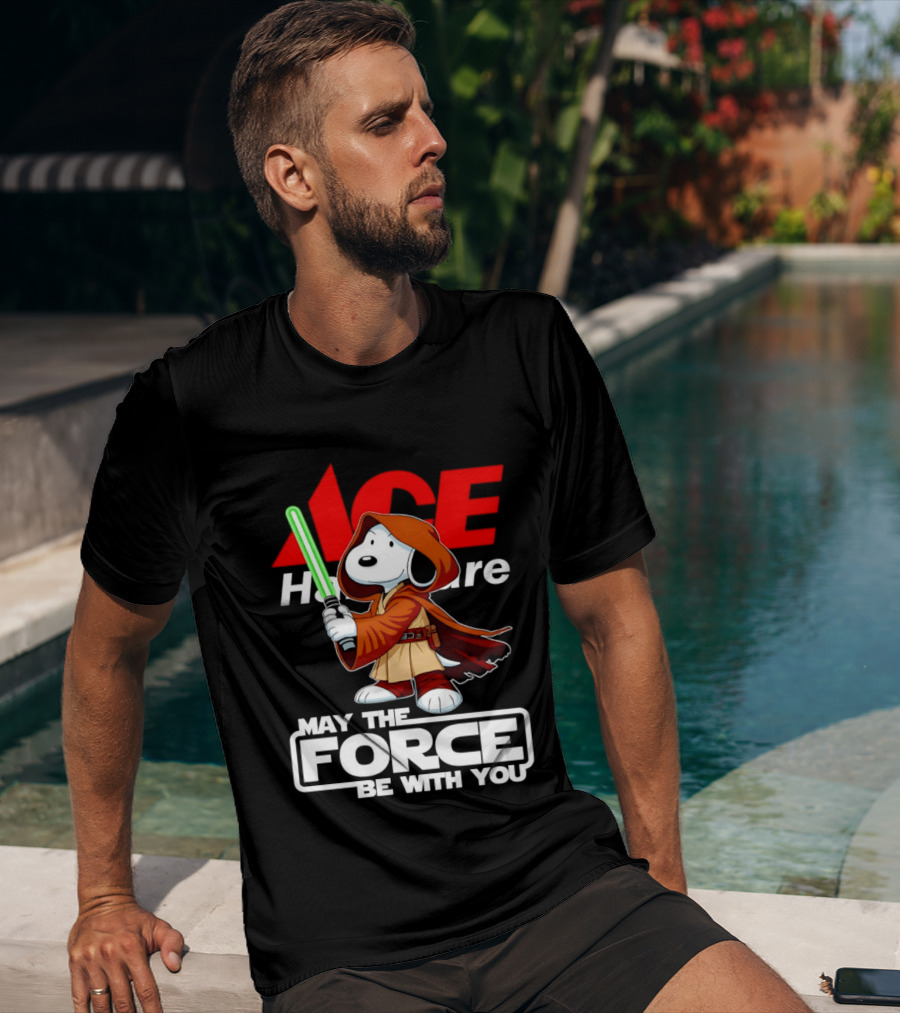 ACE Hardware May The Force Be With You Snoopy Star Wars T-Shirt
