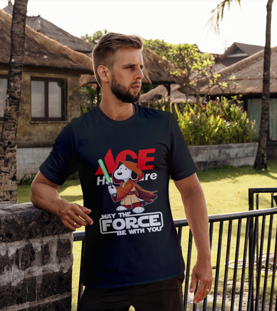 ACE Hardware May The Force Be With You Snoopy Star Wars T-Shirt