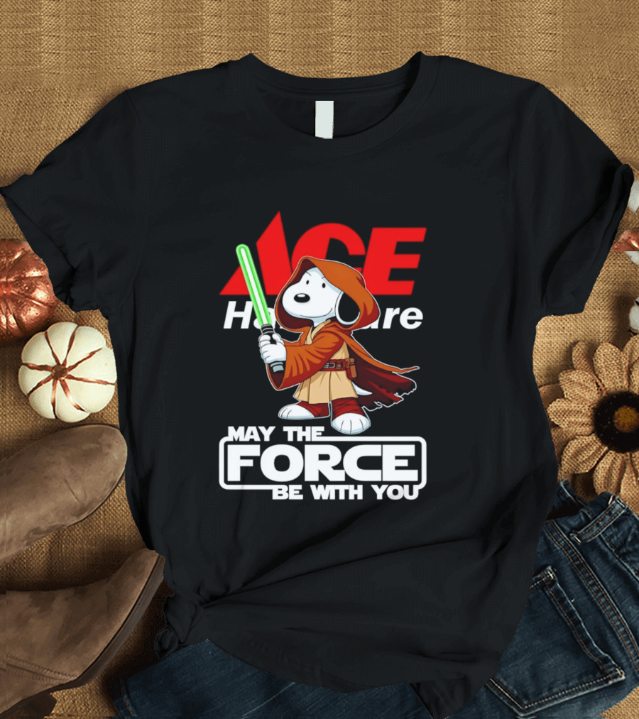 ACE Hardware May The Force Be With You Snoopy Star Wars T-Shirt