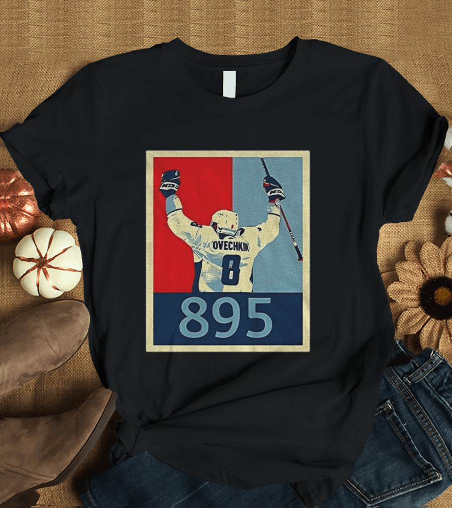 Ovechkin 895 Washington Capitals Hockey Record T-Shirt