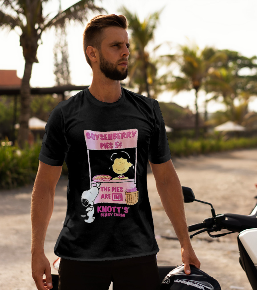 Peanuts Boysenberry Pies 5¢ The Pies Are In Knott's Berry Farm T-Shirt