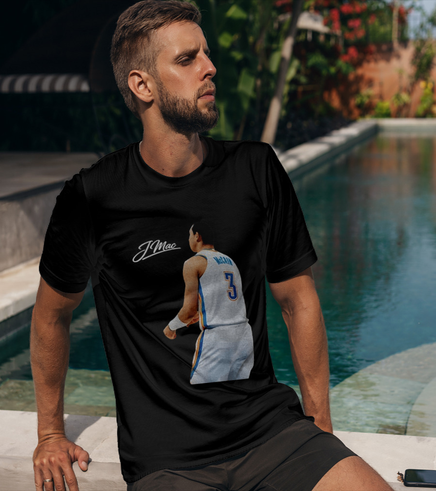 Jared McCain Oklahoma City Thunder Basketball NBA Number 3 Jersey T-Shirt