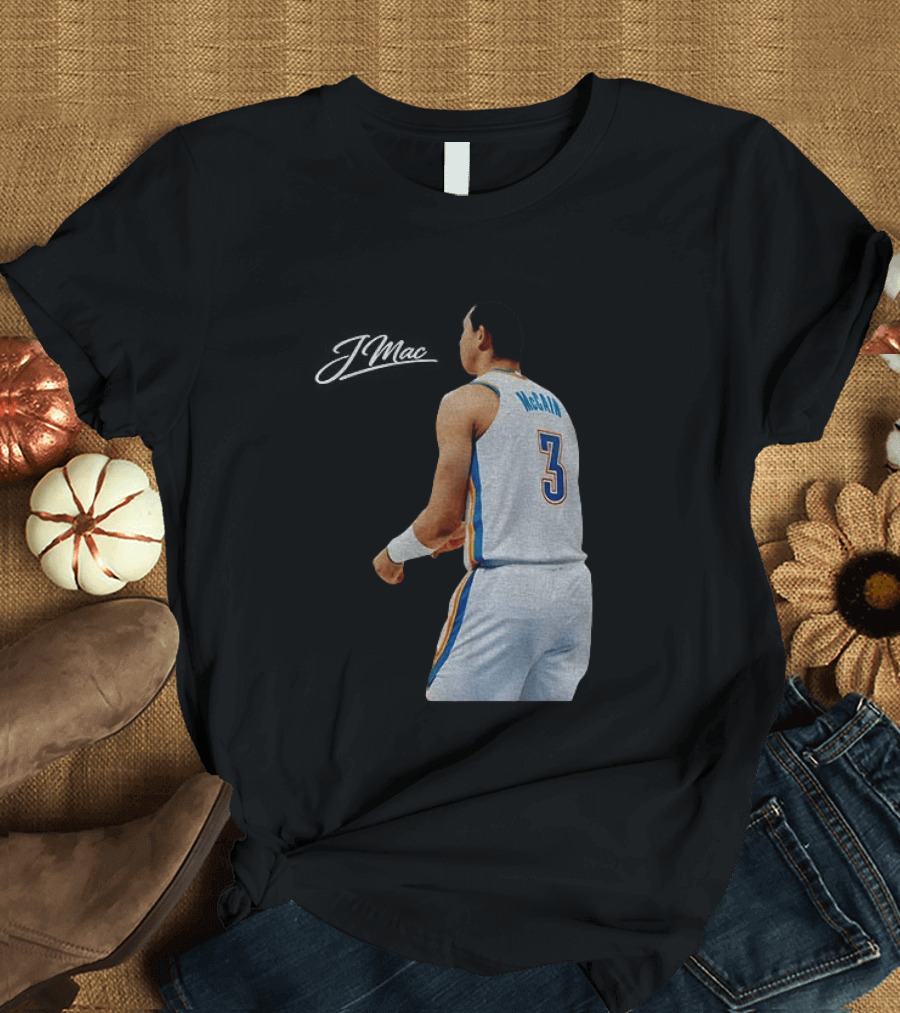 Jared McCain Oklahoma City Thunder Basketball NBA Number 3 Jersey T-Shirt