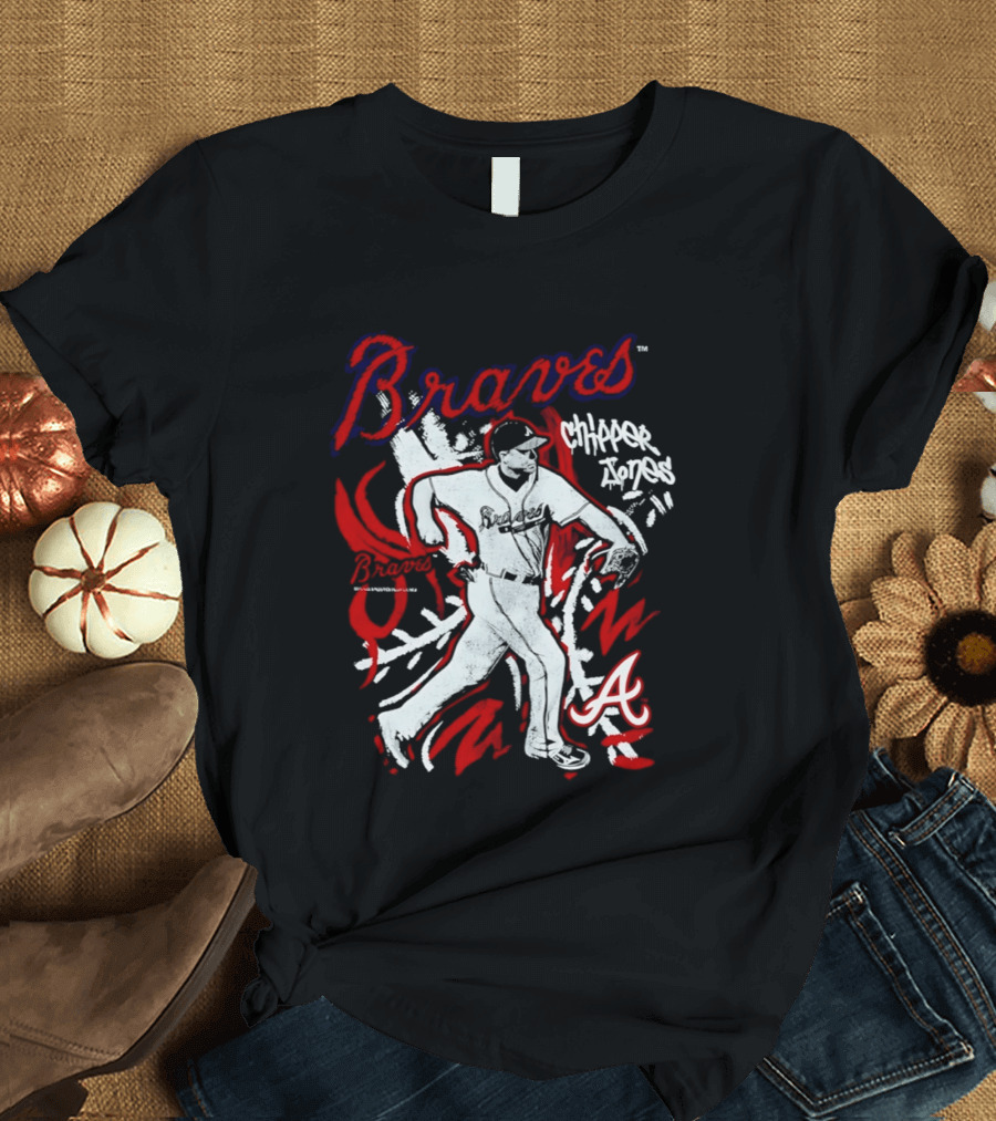 Atlanta Braves Chipper Jones Chalked Up Player T-Shirt