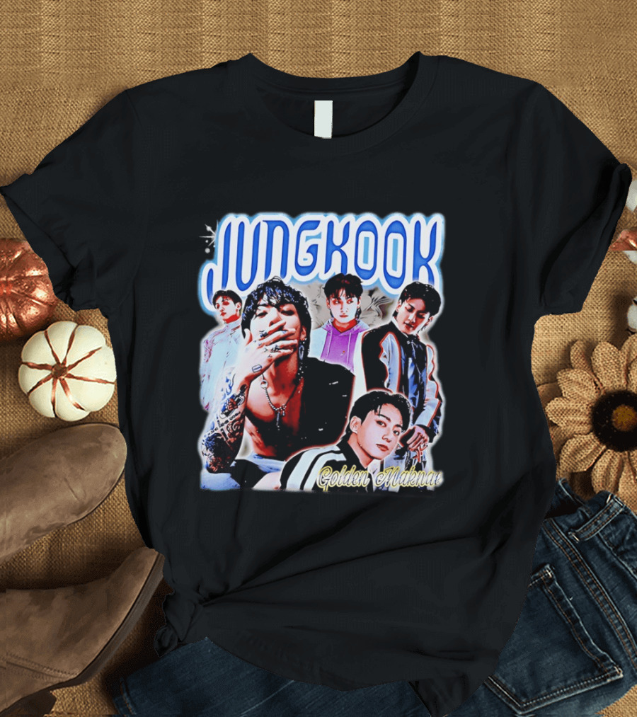 Jungkook Golden Maknae Multicolor Fashion T-Shirt