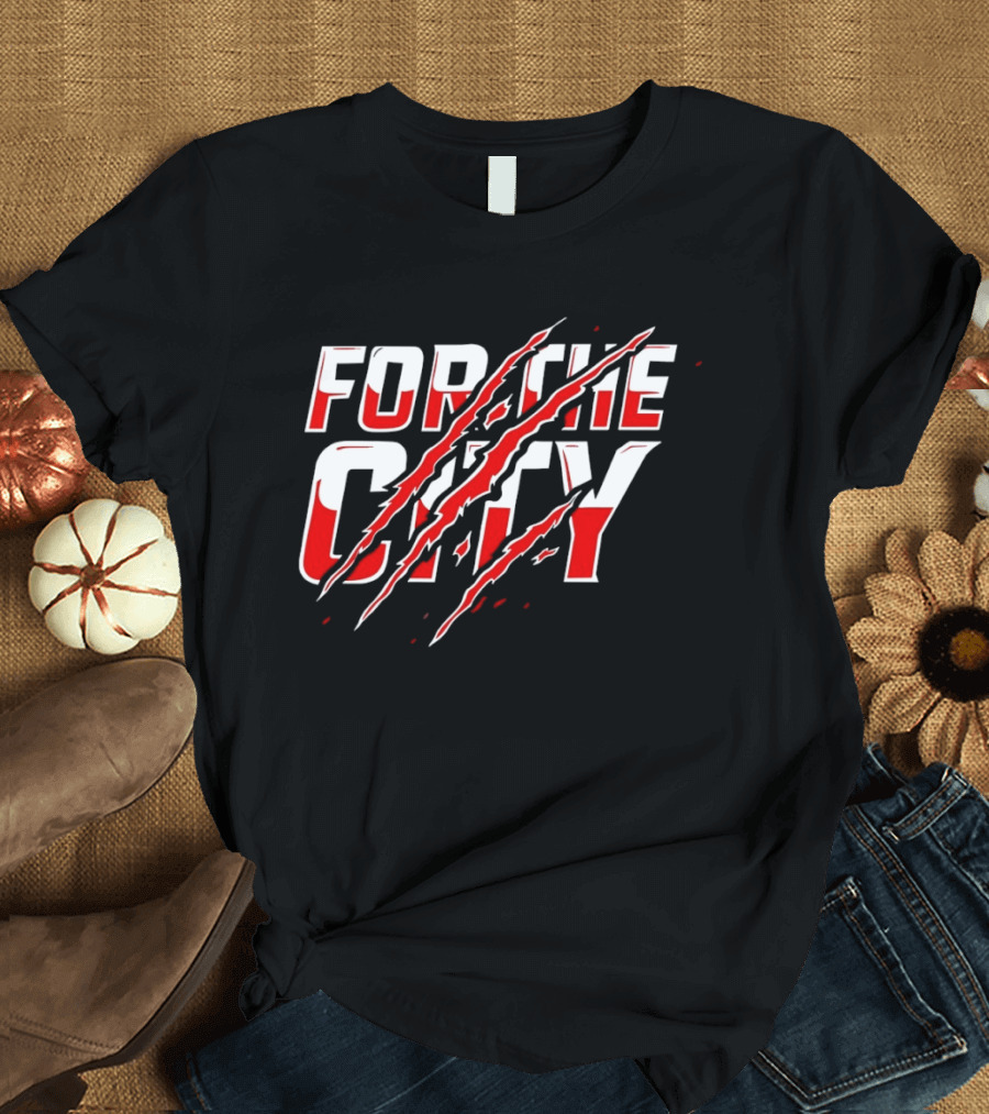 Houston Cougars For The City 2026 Claw Marks T-Shirt