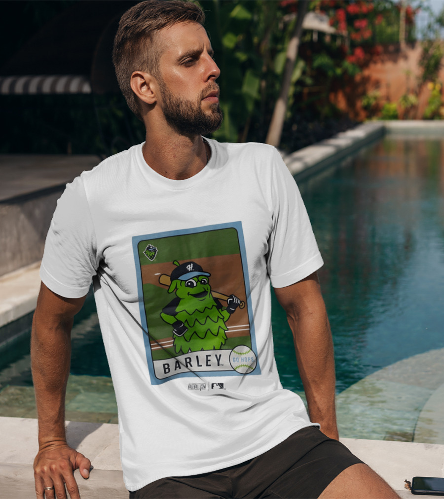 Hillsboro Hops Barley Go Hops Baseball T-Shirt