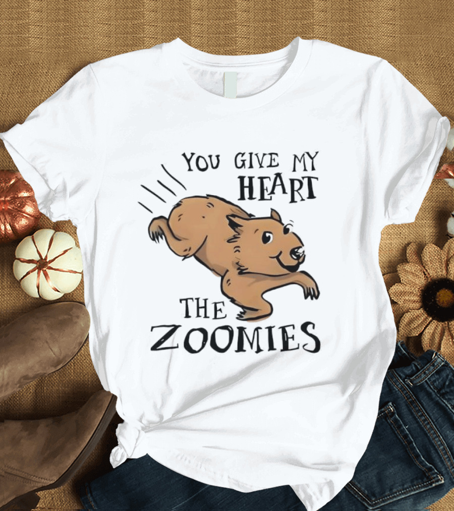 You Give My Heart The Zoomies Capybara T-Shirt