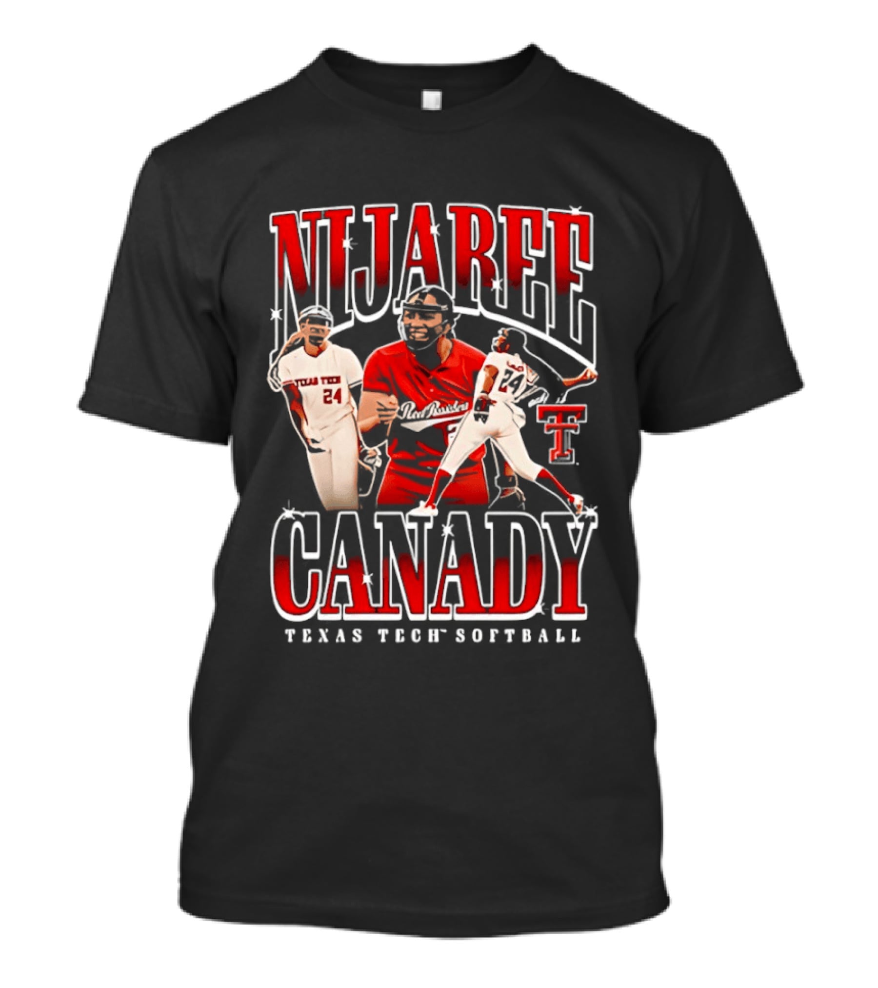 NiJaree Canady 24 Texas Tech Red Raiders Softball Star T-Shirt