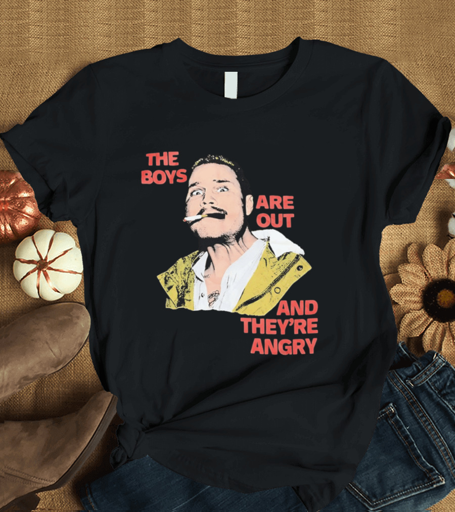 Zach Bryan The Boys Are Out And They're Angry Bold Comic T-Shirt