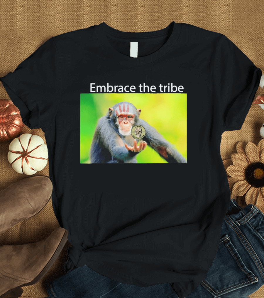 Scalper Choctaw Nation Monkey Embrace The Tribe Handprint T-Shirt