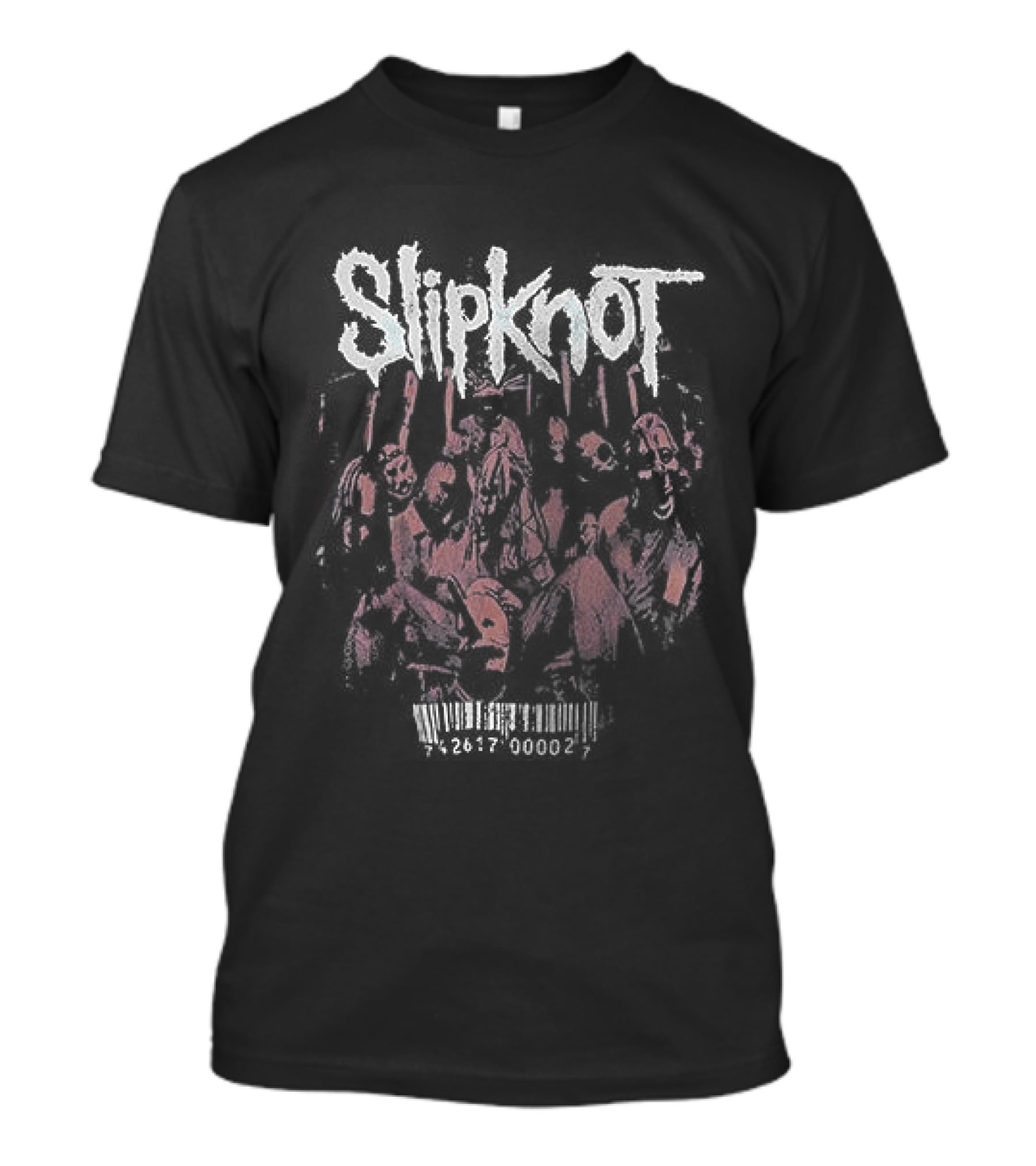 Slipknot Welcome To 1999 Band Members Silhouette Pink T-Shirt