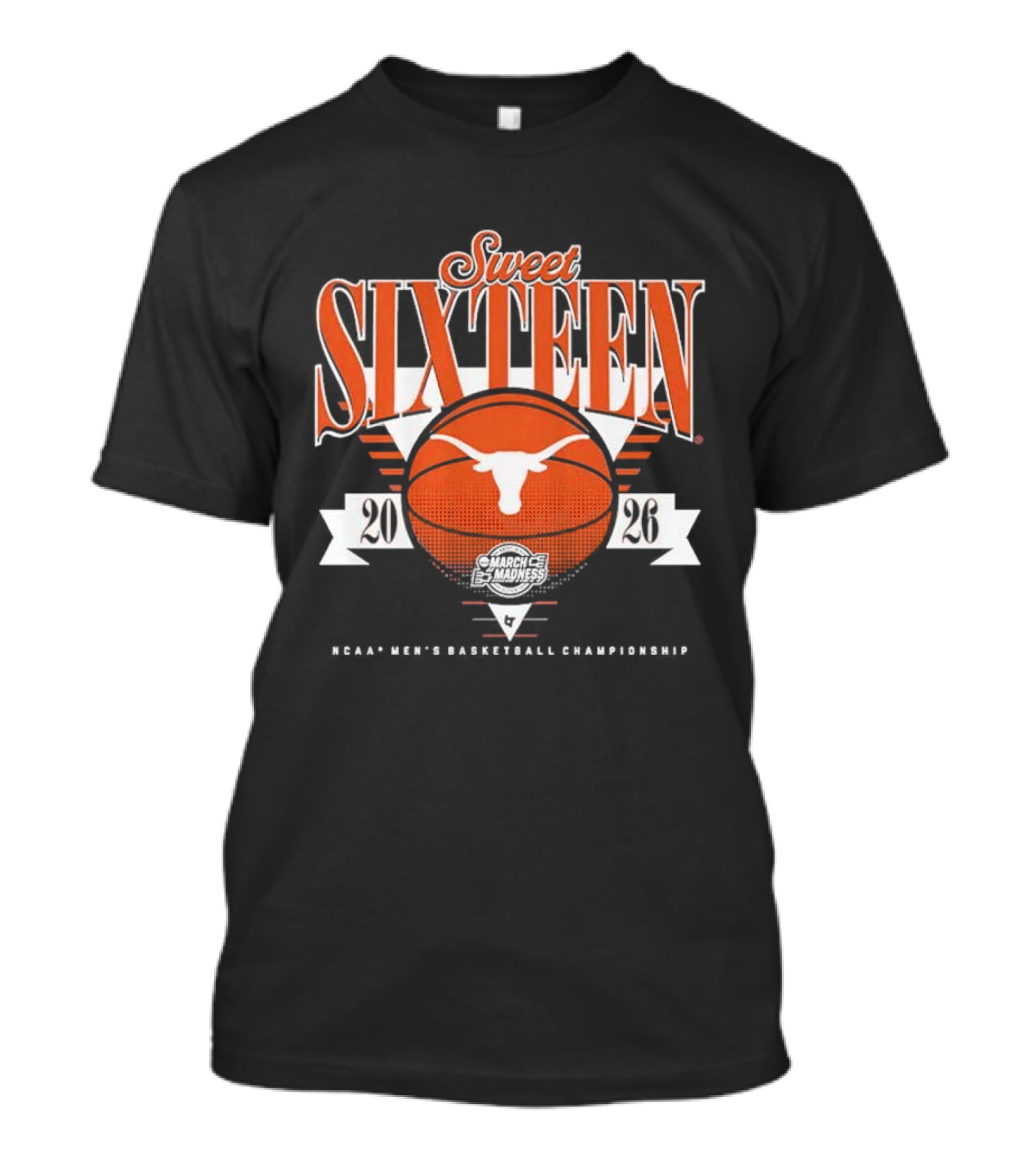 Texas Longhorns Basketball 2026 Sweet Sixteen NCAA March Madness T-Shirt