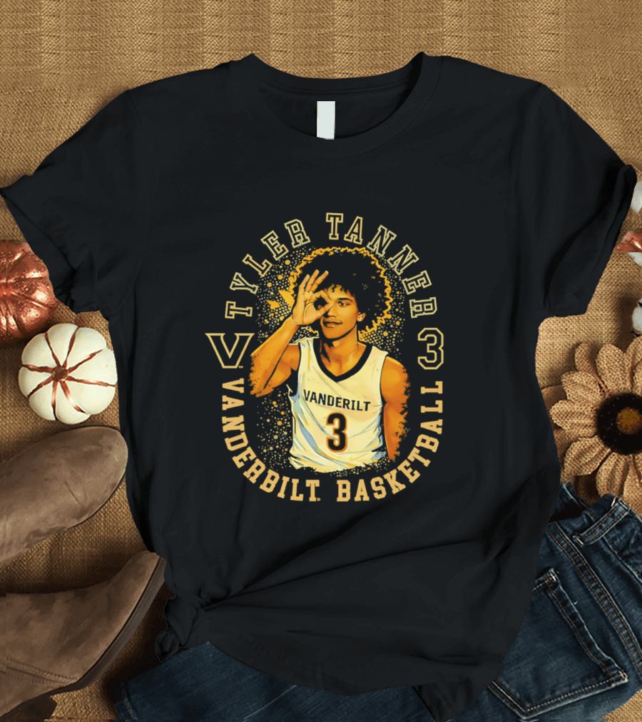 Tyler Tanner Vanderbilt Basketball 3 Commodores T-Shirt