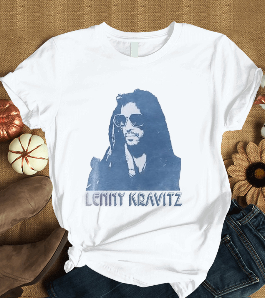 Lenny Kravitz Blue Sunglasses Las Vegas T-Shirt