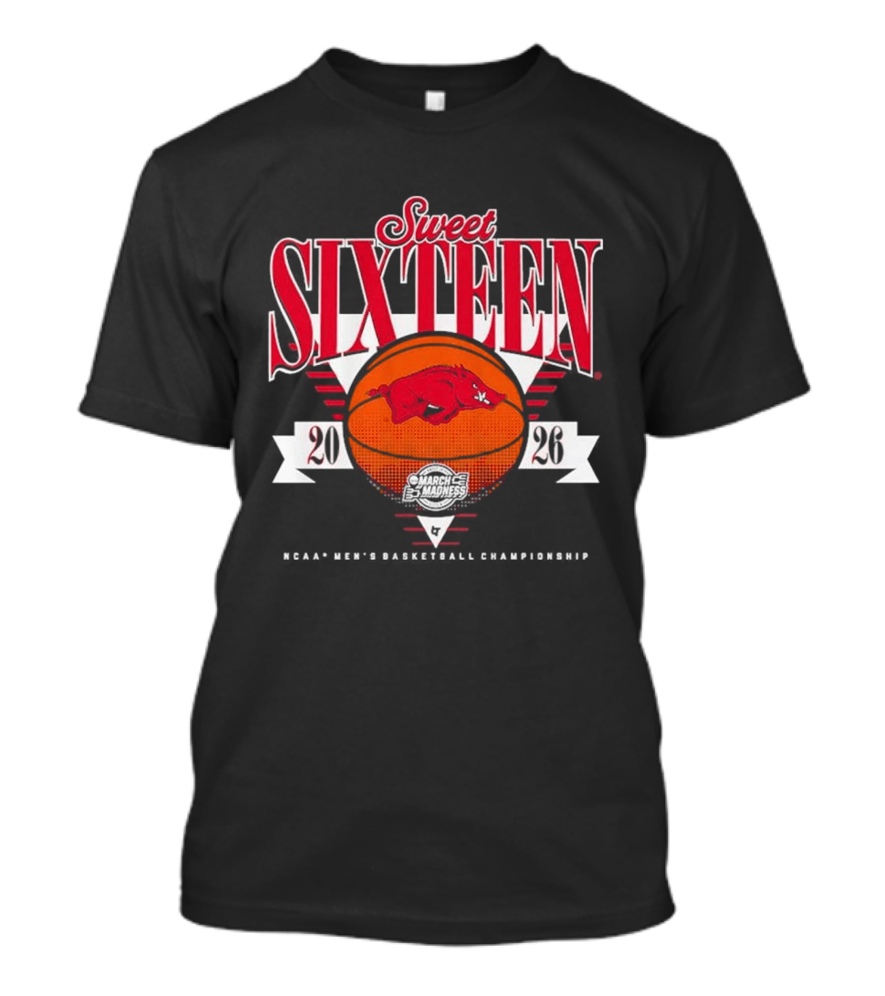 Arkansas Razorbacks Basketball 2026 Sweet Sixteen T-Shirt