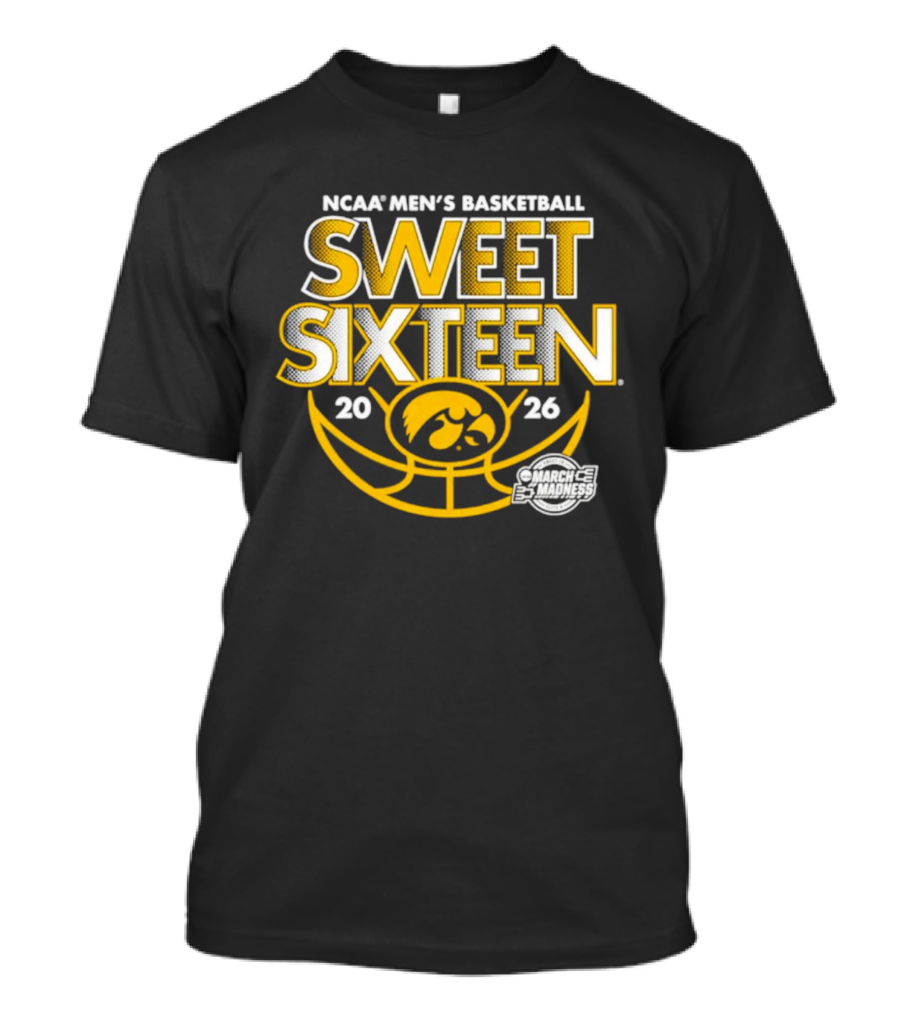 NCAA Men's Basketball 2026 Sweet Sixteen Iowa Hawkeyes March Madness T-Shirt