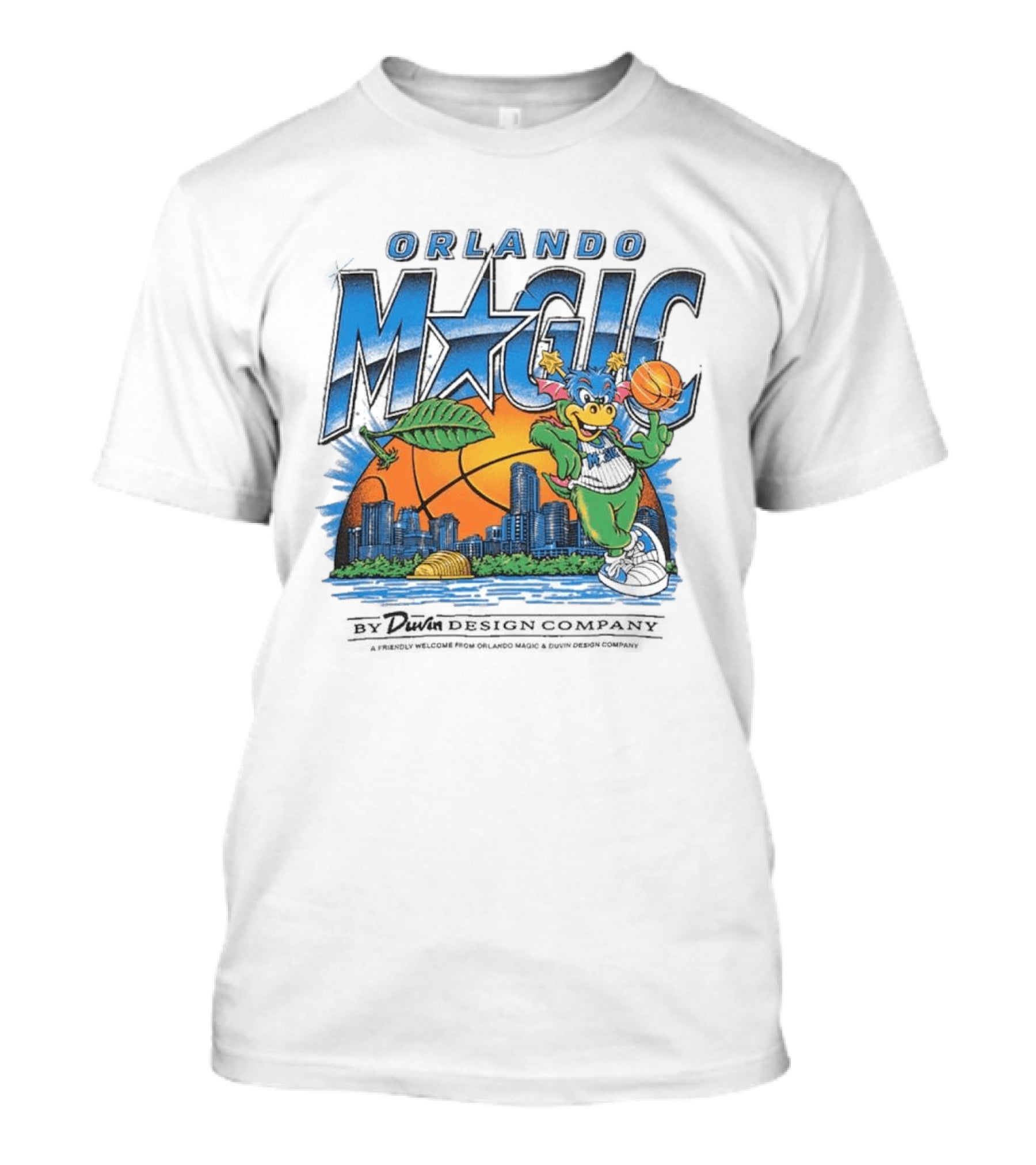 Orlando Magic Duvin City Beautiful 2026 Mascot Basketball Skyline T-Shirt