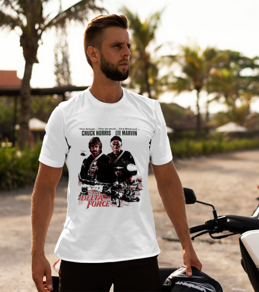 The Delta Force 1986 Chuck Norris Lee Marvin Movie T-Shirt