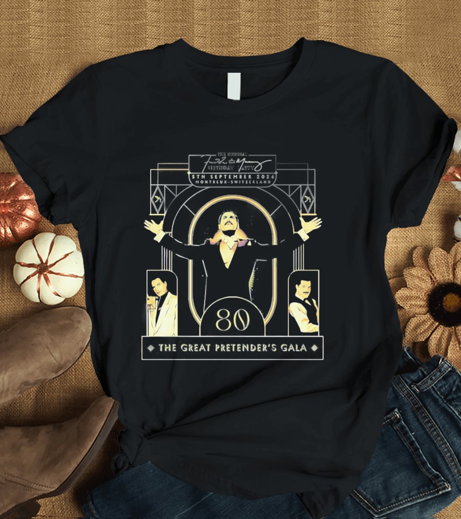 The Freddie Mercury Birthday Party 2026 The Great Pretender's Gala Celebrating Freddie 80th Legendary Legacy T-Shirt