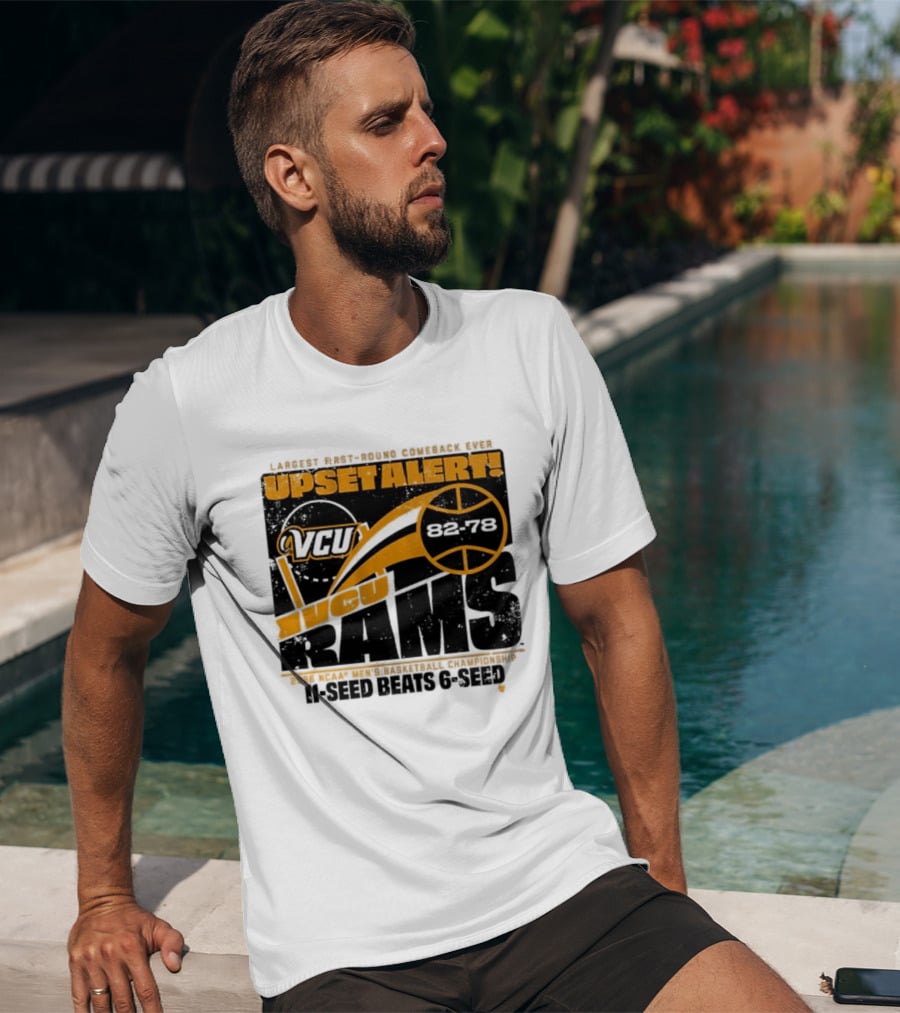 VCU Rams 2026 March Madness Upset Alert MBB Eleven Over Sixçado T-Shirt