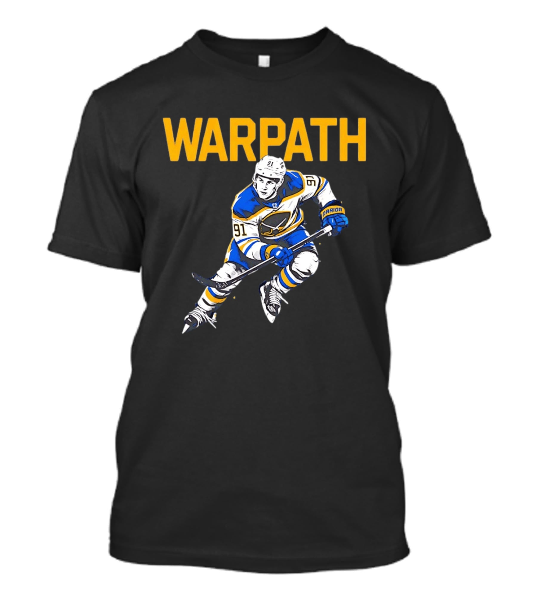 Warpath Josh Doan 91 Buffalo Sabres Hockey T-Shirt