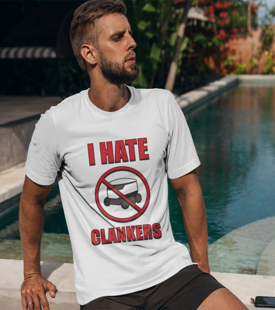 I Hate Clankers No Robot T-Shirt