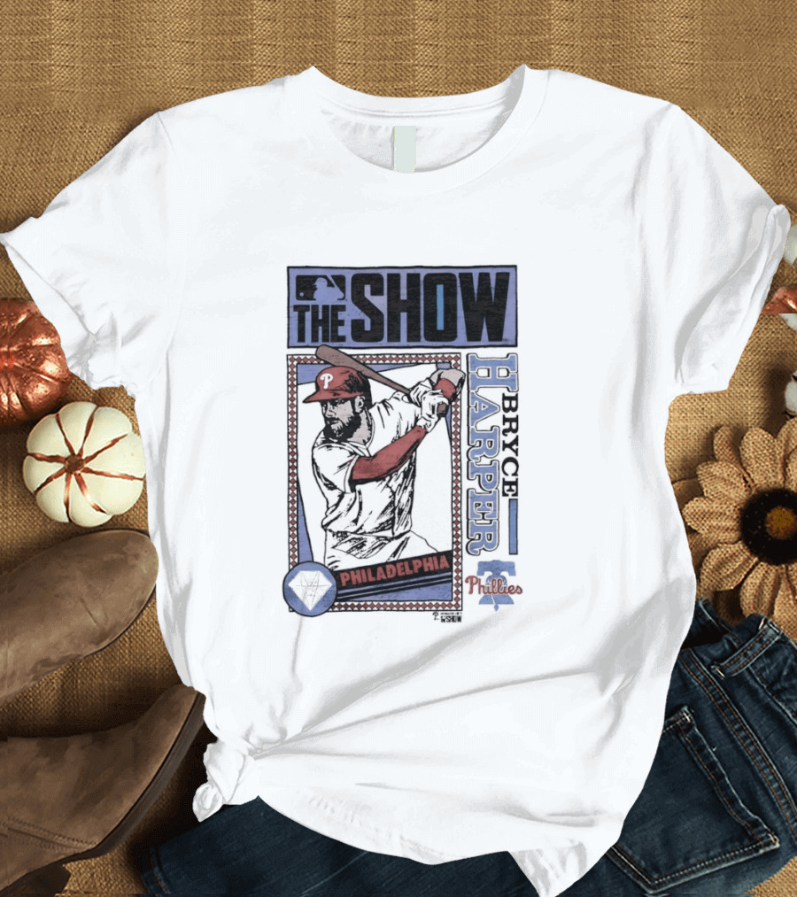 The Show Bryce Harper Philadelphia Phillies MLB Caricature T-Shirt