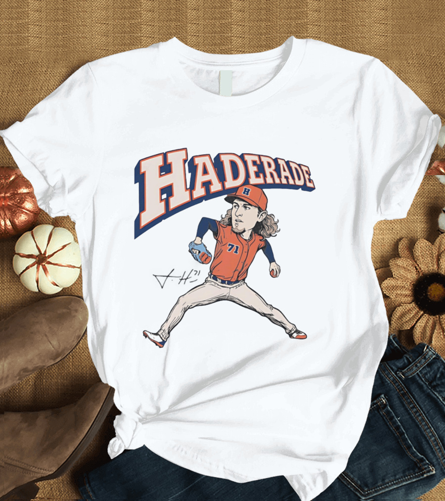 Haderade Josh Hader Houston Astros Caricature 71 T-Shirt