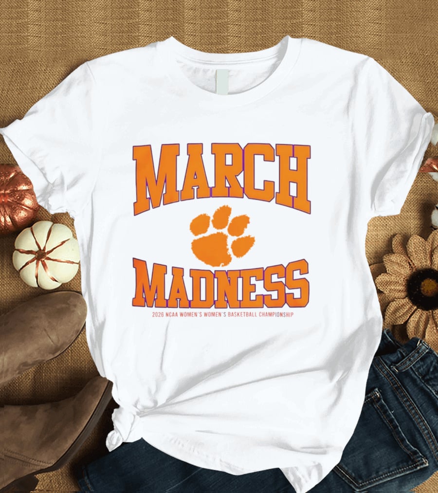 Clemson Tigers Women's Basketball NCAA March Madness 2026 Championship T-Shirt