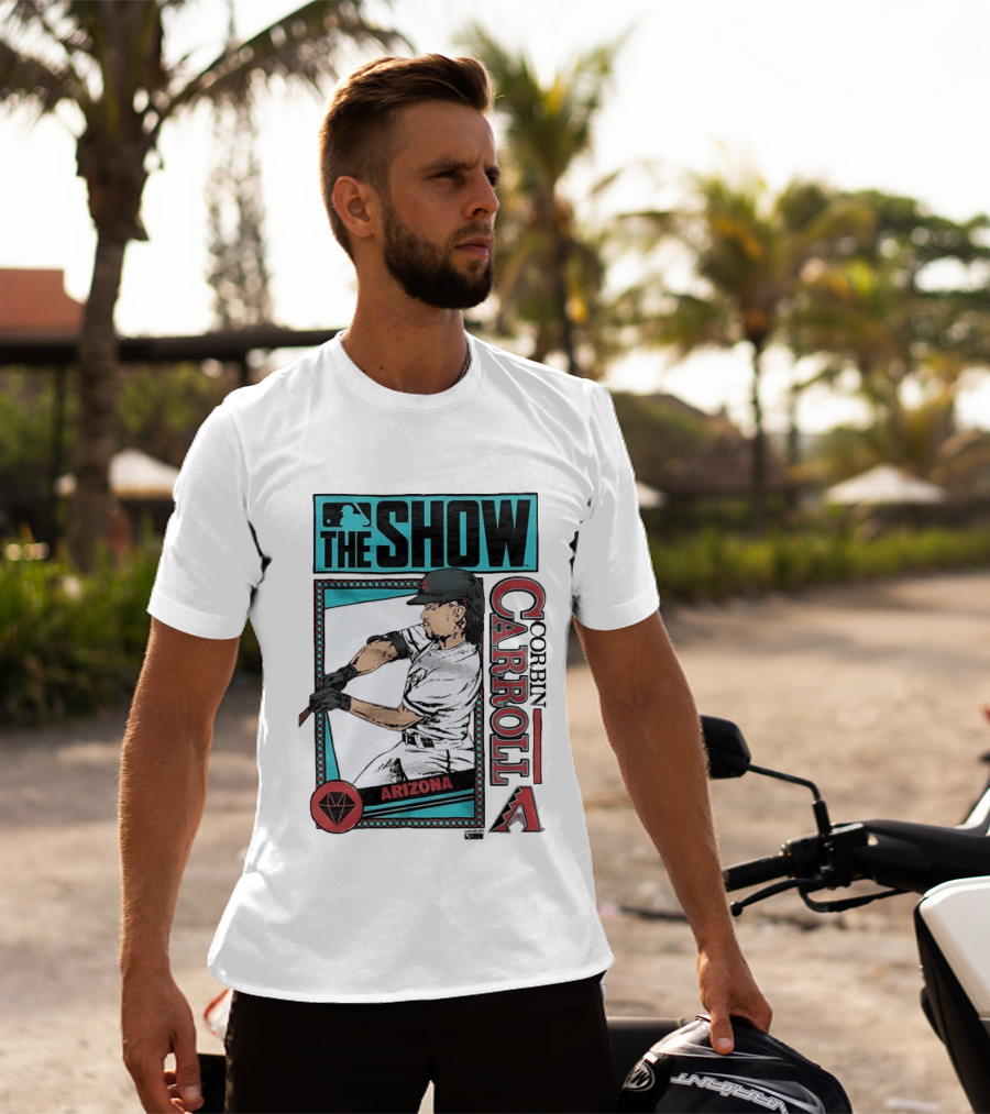 MLB The Show Corbin Carroll Arizona Diamondbacks Baseball Player T-Shirt
