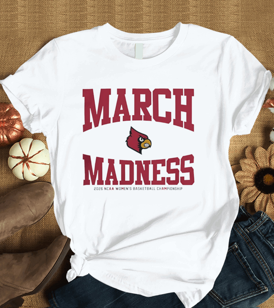 Louisville Cardinals 2026 NCAA Women's Basketball March Madness Championship T-Shirt