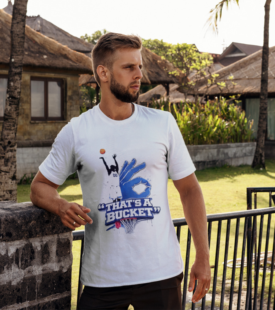 00 That's A Bucket Basketball Shot Gesture T-Shirt
