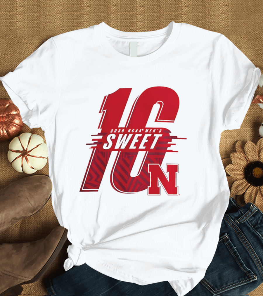 2026 NCAA Men's Sweet 16 Nebraska Huskers Basketball T-Shirt