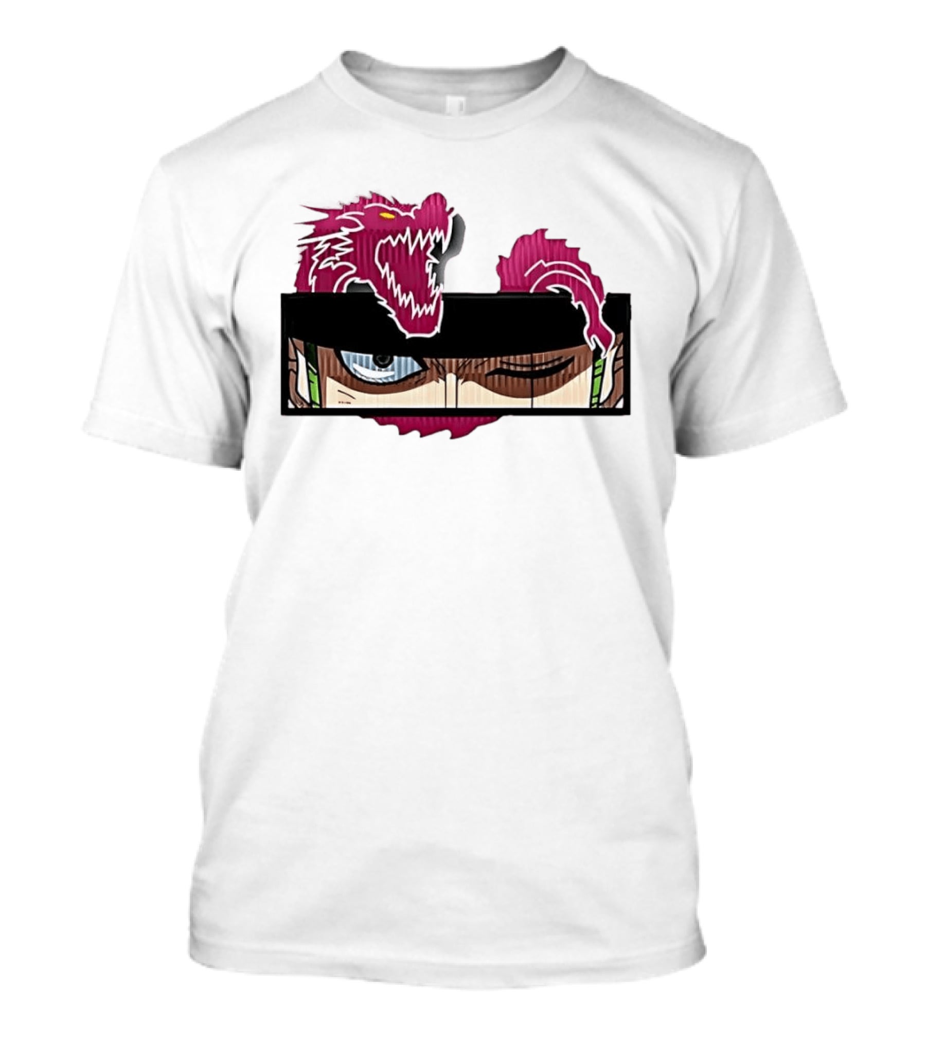One Piece Roronoa Zoro Wano Purple Dragon Eyes Anime Manga T-Shirt