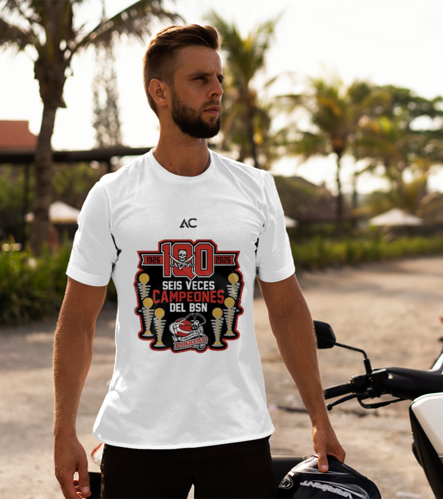 Piratas De Quebradillas 100 Aniversario Seis Veces Campeones Del BSN 1926 2026 T-Shirt