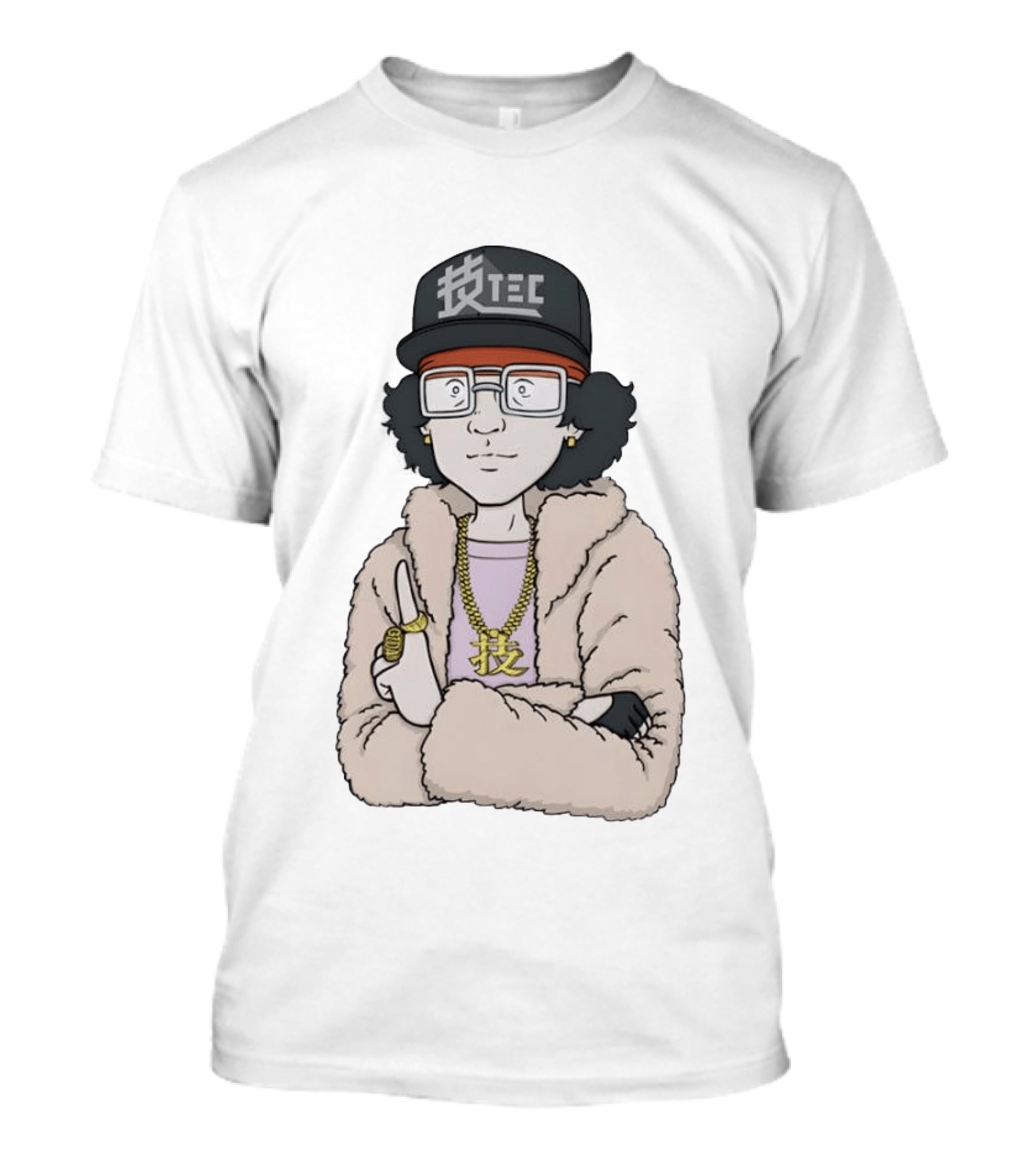 Romeo Is A Dead Man Meijin Anime Gangster Style With TEC Hat And Fur Coat T-Shirt