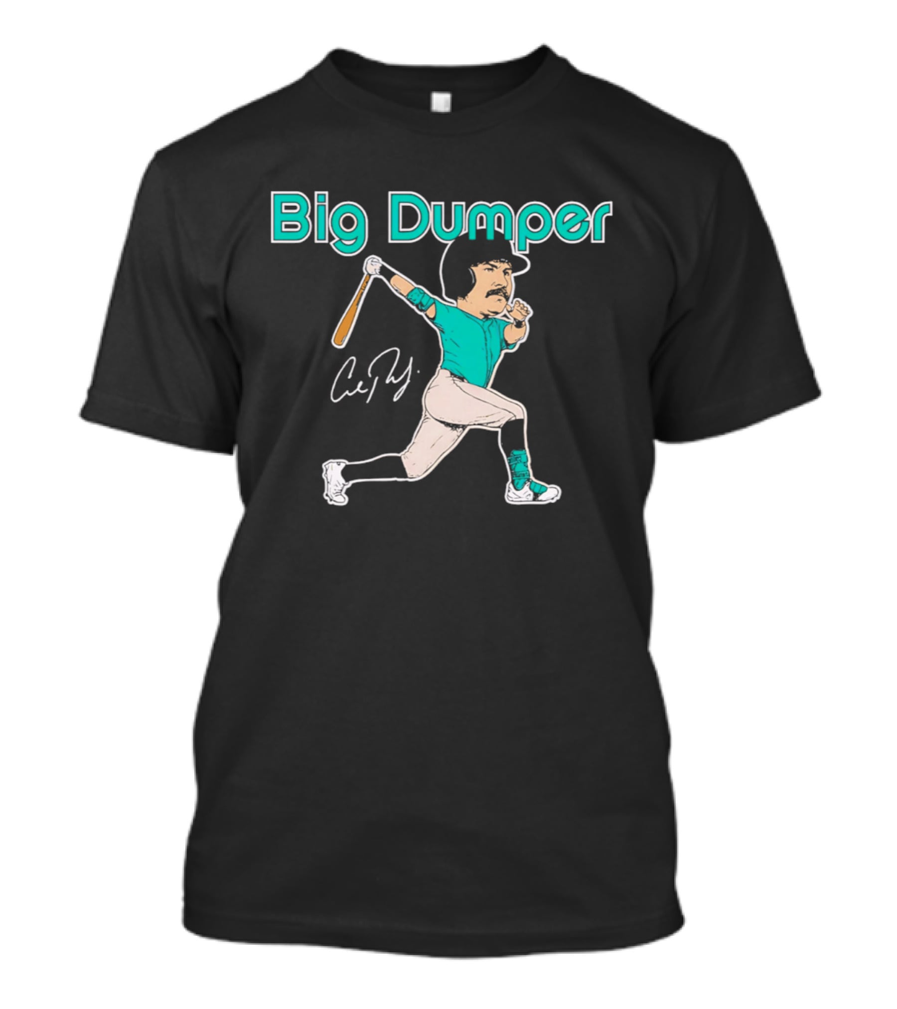 Big Dumper Cal Raleigh Seattle Mariners Caricature T-Shirt
