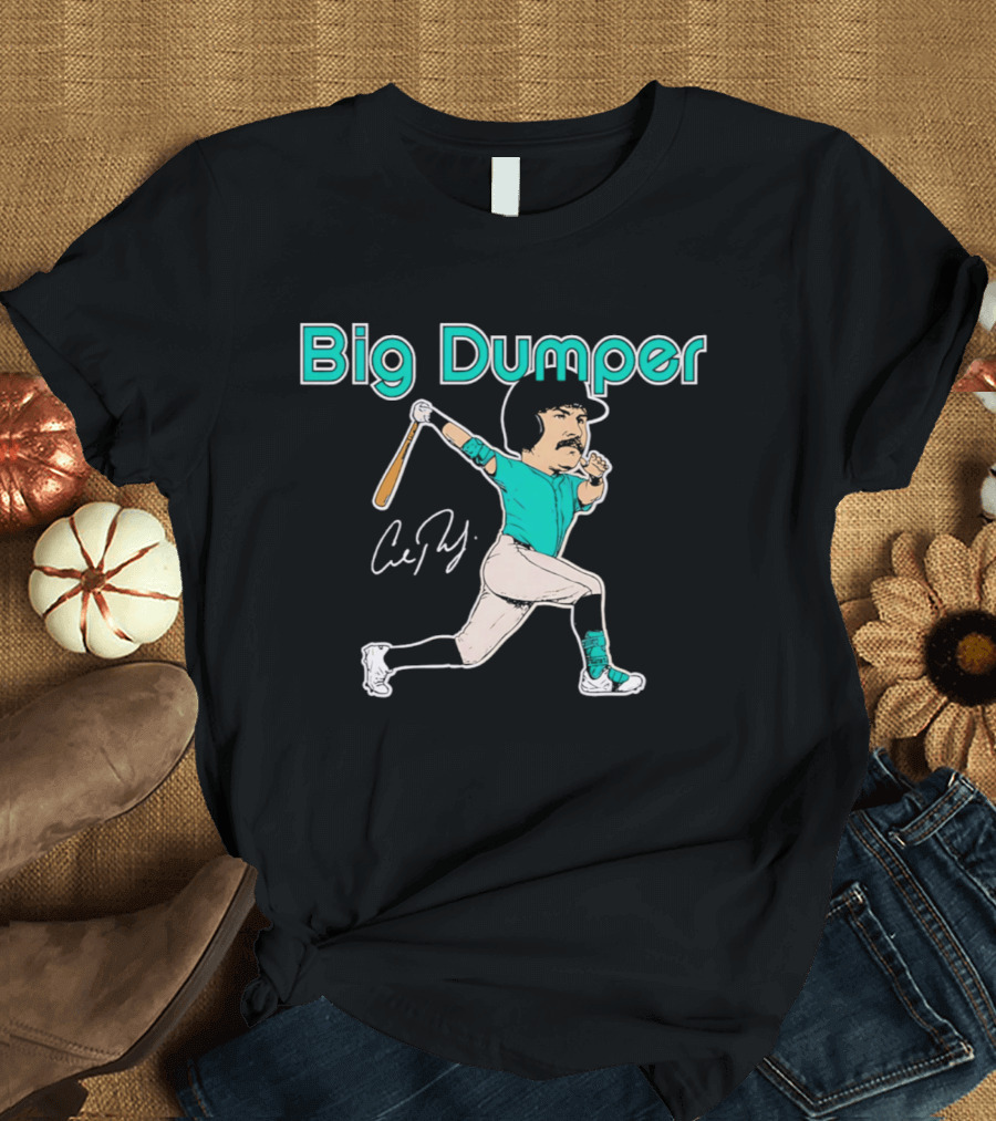 Big Dumper Cal Raleigh Seattle Mariners Caricature T-Shirt