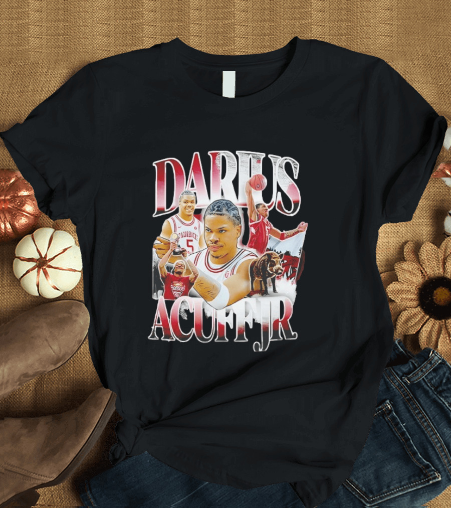 Darius Acuff Jr Arkansas Basketball Razorbacks T-Shirt