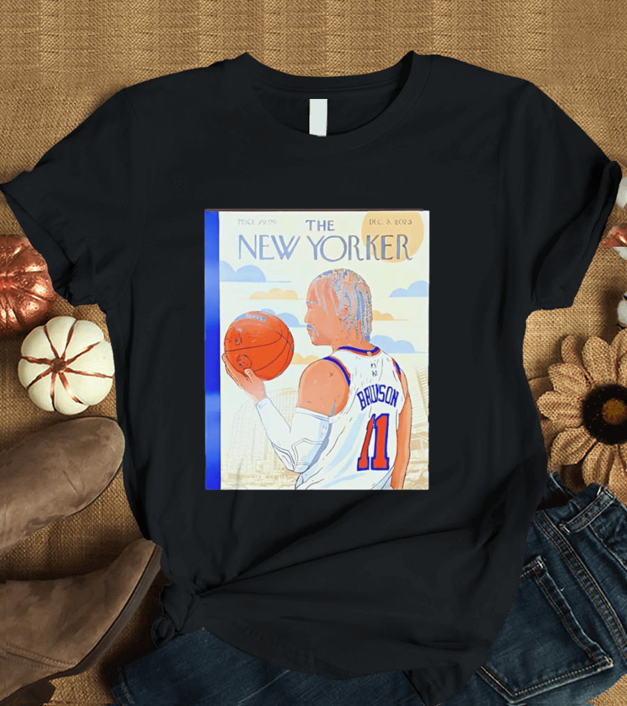 The New Yorker Jalen Brunson 11 New York Knicks Madison Square Garden December 8 2023 T-Shirt