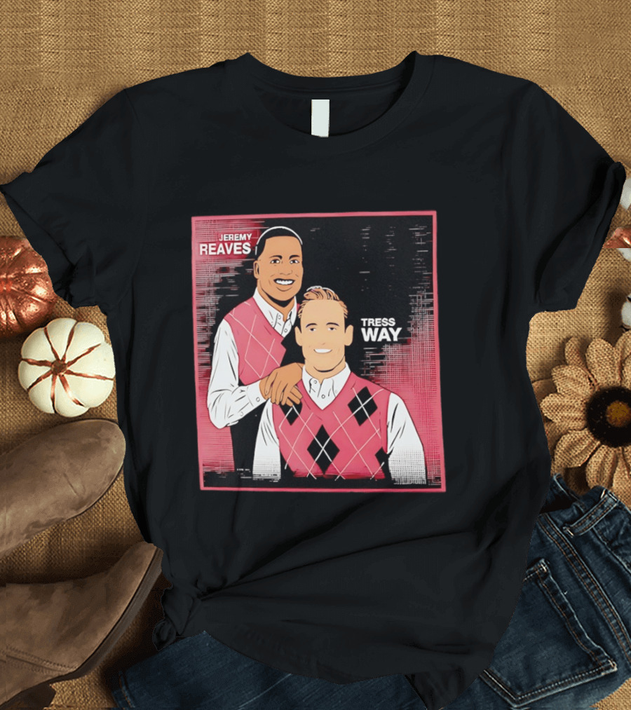 Jeremy Reaves Tress Way Washington Commanders Step Brothers Argyle Vest T-Shirt