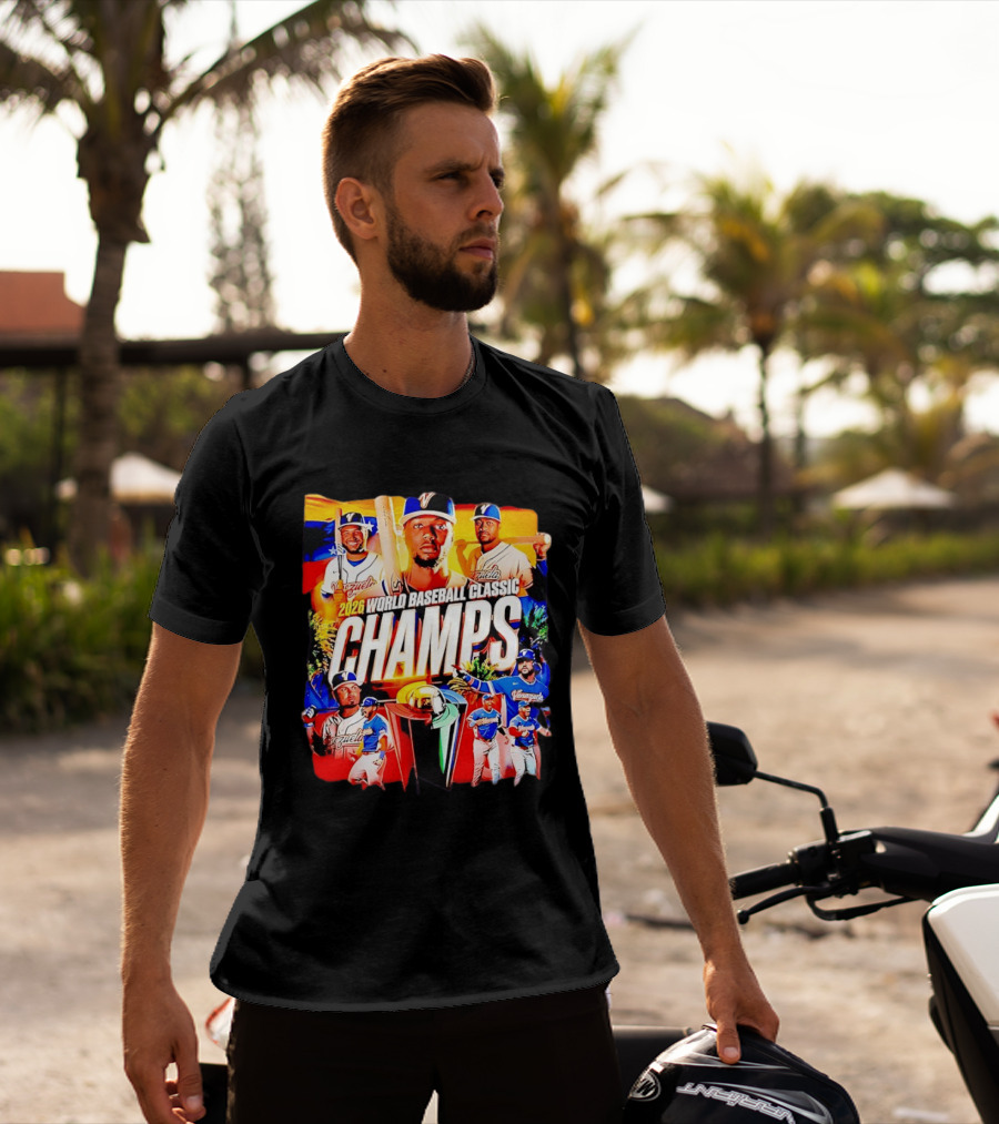 2026 Venezuela World Baseball Classic Champions Victory Celebration T-Shirt