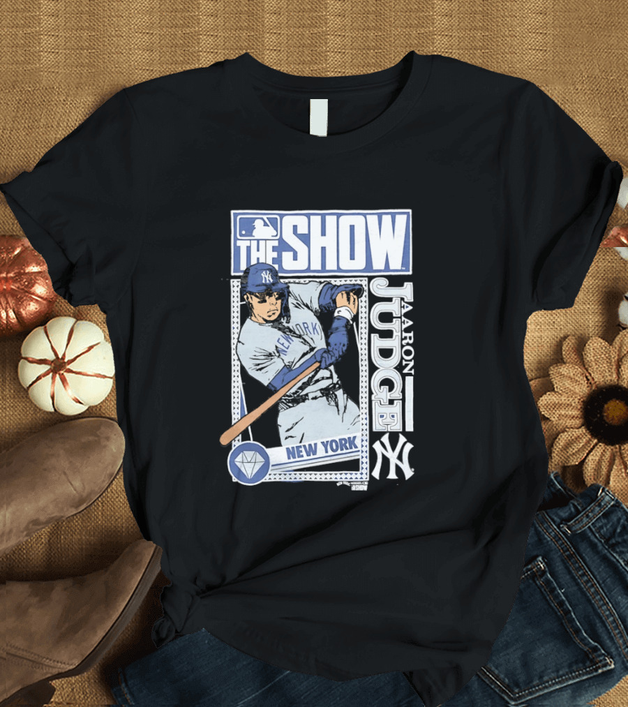 MLB The Show Caricature Aaron Judge 99 New York Yankees T-Shirt