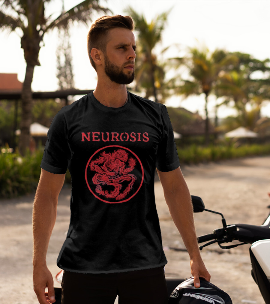 NEUROSIS Nerve Body Red Circle T-Shirt