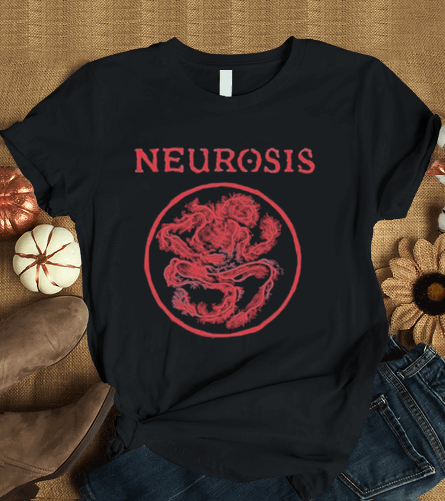 NEUROSIS Nerve Body Red Circle T-Shirt