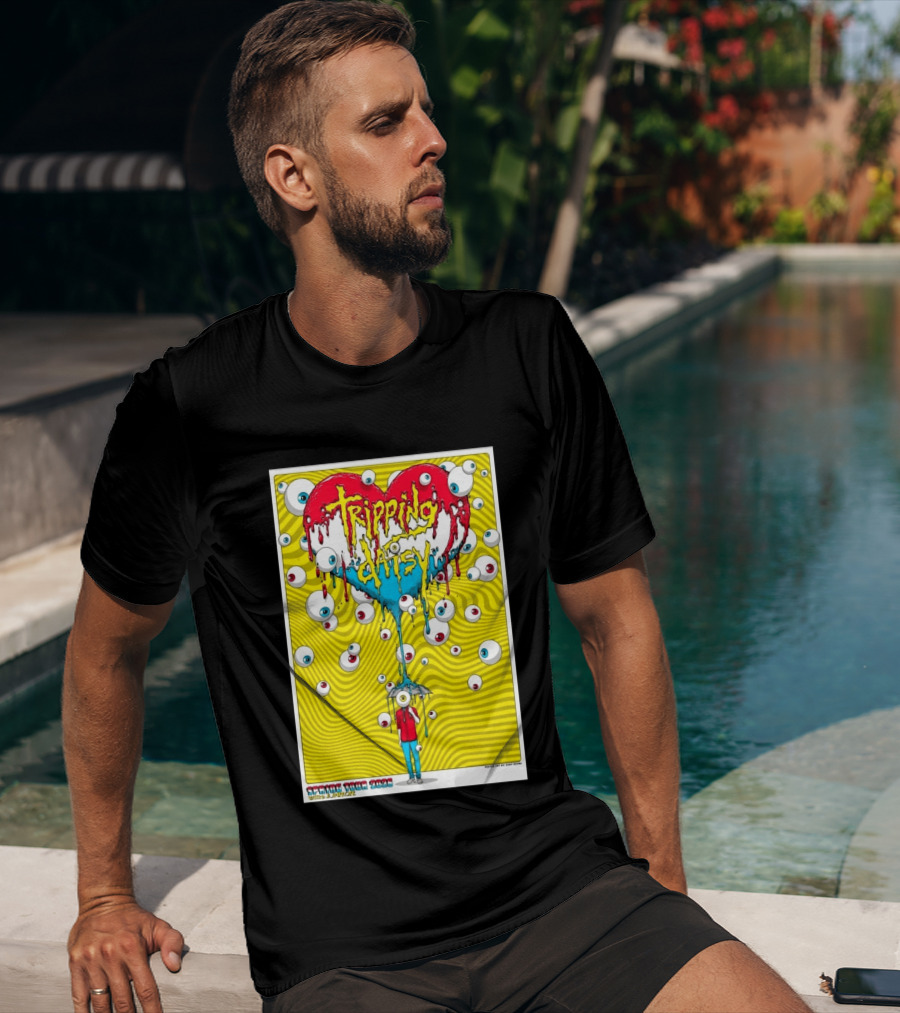 Tripping Daisy Spring Tour 2026 Psychedelic Heart And Eye Balloons By Cody Schibi T-Shirt