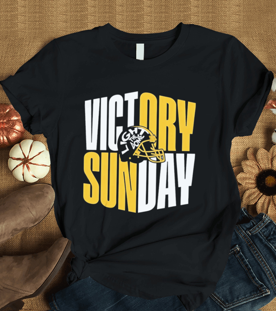 Victory Sunday Light The Dome Helmet T-Shirt