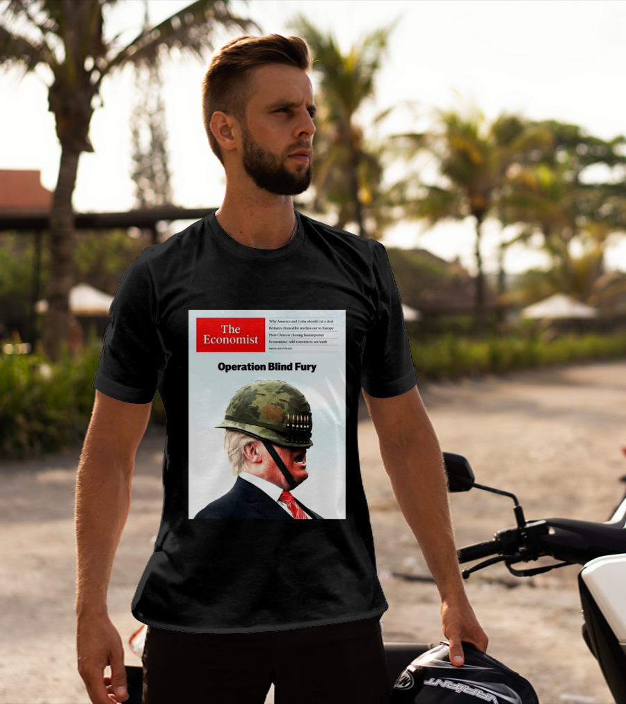 The Economist Donald Trump Operation Blind Fury Magazine Cover T-Shirt