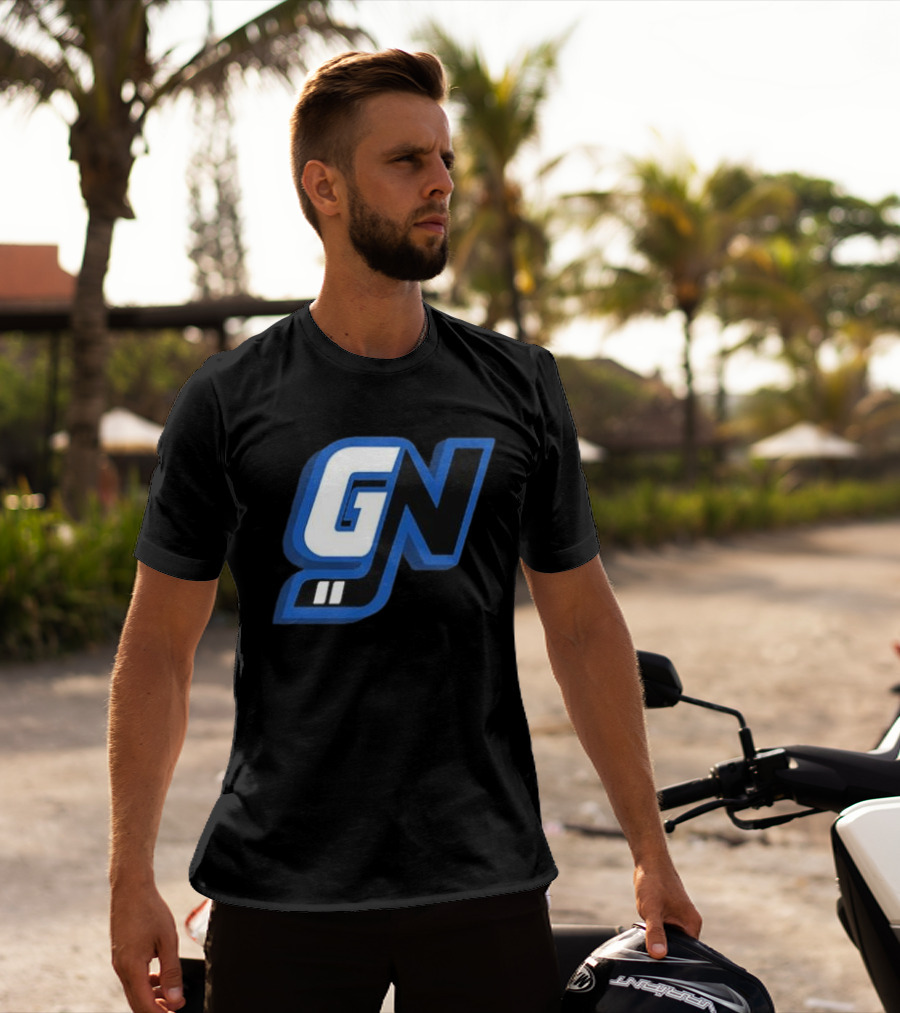 Game Notes GN Initials Blue Black T-Shirt